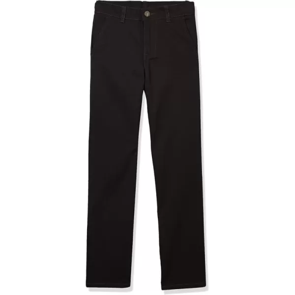 IZOD Boys' School Uniform Twill Pants, Flat Front &amp; Comfortable Waistband with 5 Pockets