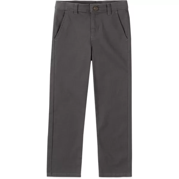 IZOD Boys' School Uniform Twill Pants, Flat Front &amp; Comfortable Waistband with 5 Pockets