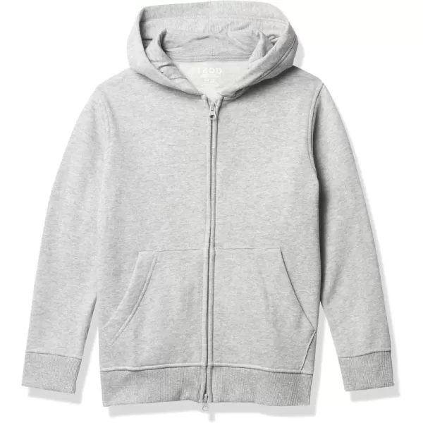 IZOD Boys' Sensory-Friendly Full-Zip Hoodie Sweatshirt, Soft Fabric with Pockets &amp; Ribbed Cuffs, Tagless