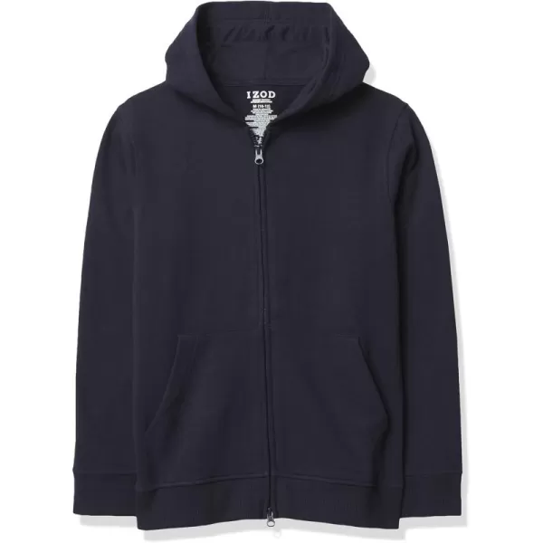 IZOD Boys' Sensory-Friendly Full-Zip Hoodie Sweatshirt, Soft Fabric with Pockets &amp; Ribbed Cuffs, Tagless