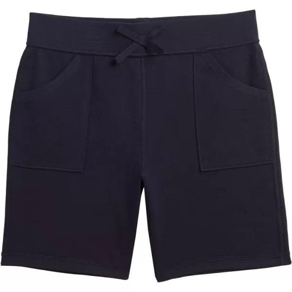 IZOD Girls School Uniform Sensory-Friendly Pull-on Short,Soft Fabric with Elastic Waist&amp;Drawstring, Tagless, Flattened Seams