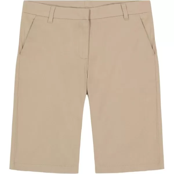 IZOD Girls' School Uniform Skinny Bermuda Twill Short