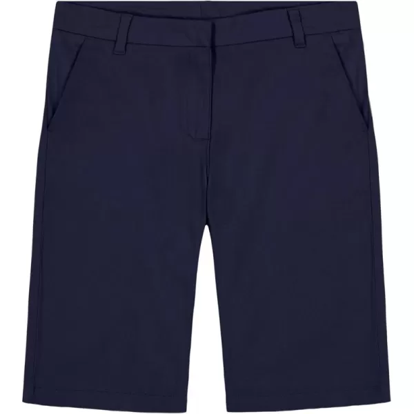 IZOD Girls' School Uniform Skinny Bermuda Twill Short