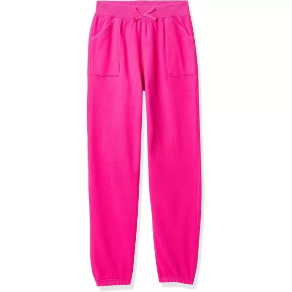 IZOD Girls' Sensory-Friendly Sweatpants, Soft Fleece Fabric with Elastic Waist&amp;Drawstring,Tagless,Flattened Seams &amp; Pockets