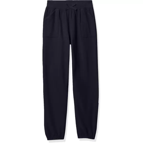 IZOD Girls' Sensory-Friendly Sweatpants, Soft Fleece Fabric with Elastic Waist&amp;Drawstring,Tagless,Flattened Seams &amp; Pockets