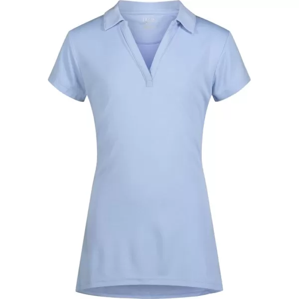 IZOD Juniors Uniform Short Sleeve Polo Shirt, Button Closure, Moisture Wicking Performance Material &amp; Fade Resistant