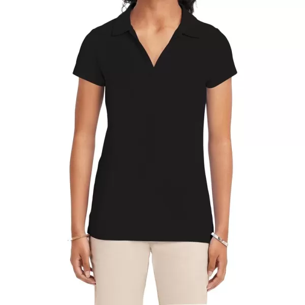 IZOD Juniors Uniform Short Sleeve Polo Shirt, Button Closure, Moisture Wicking Performance Material &amp; Fade Resistant
