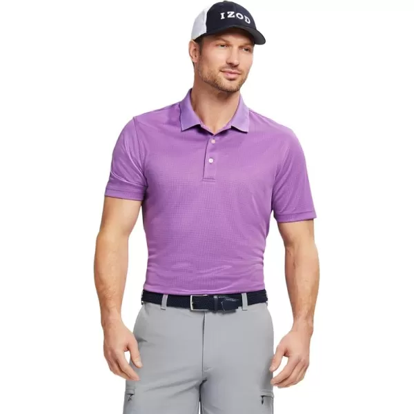 IZOD Men's Big &amp; Tall Performance Golf Grid Polo