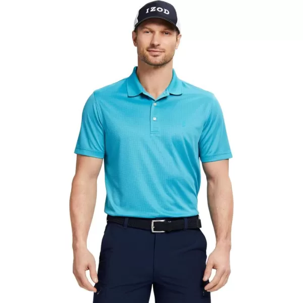IZOD Men's Big &amp; Tall Performance Golf Grid Polo