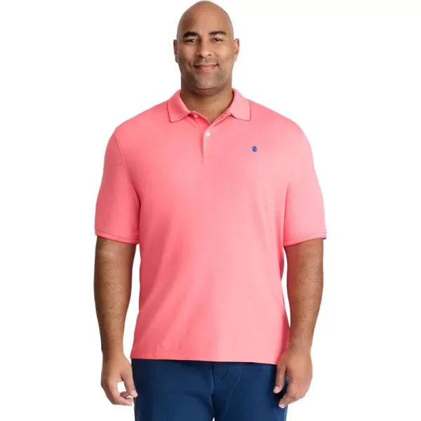 IZOD Men's Big and Tall Advantage Performance Short Sleeve Polo Shirt