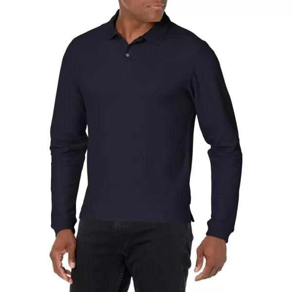 IZOD Uniform Young Men's Long Sleeve Pique Polo