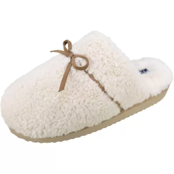 IZOD Women's Slipper, Dana Sherpa Scuff Slipper, Red, Size Small  to X-Large 