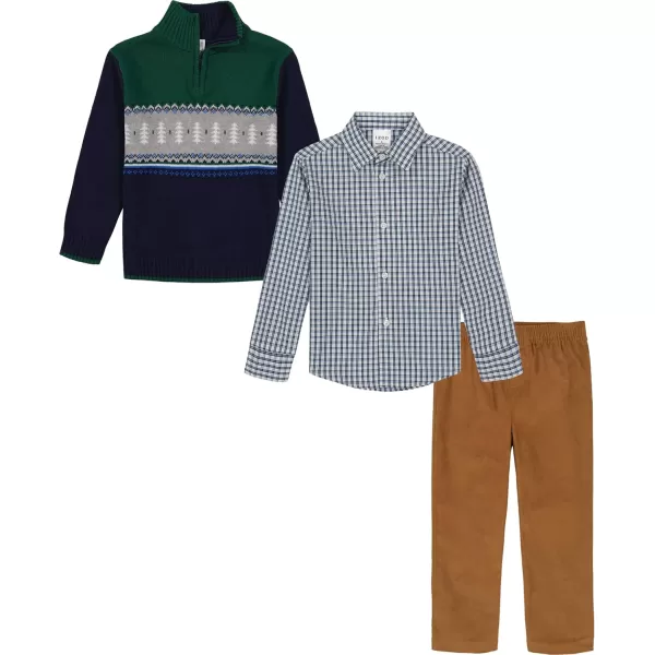 IZOD Boys' 3-piece Sweater, Dress Shirt, and Pants Set