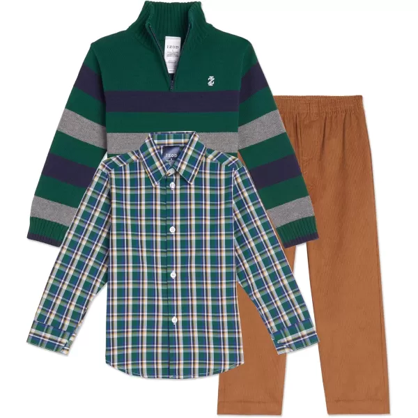IZOD Boys' 3-piece Sweater, Dress Shirt, and Pants Set