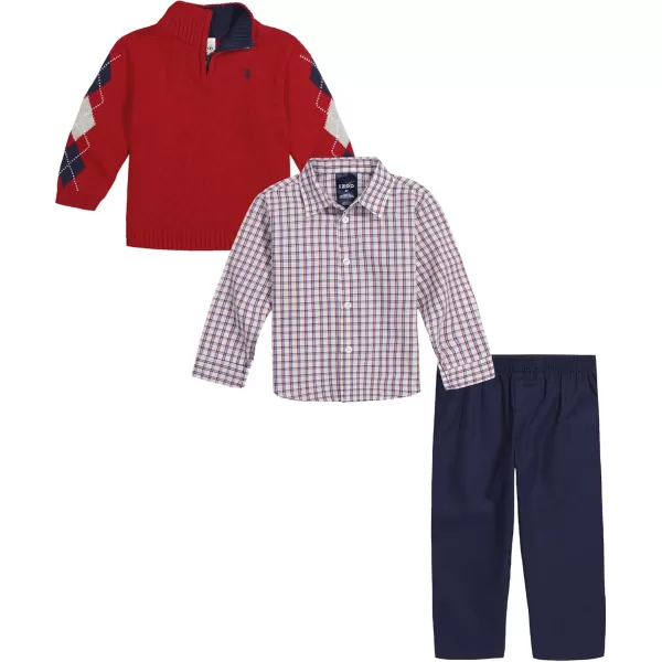 IZOD Boys' 3-piece Sweater, Dress Shirt, and Pants Set