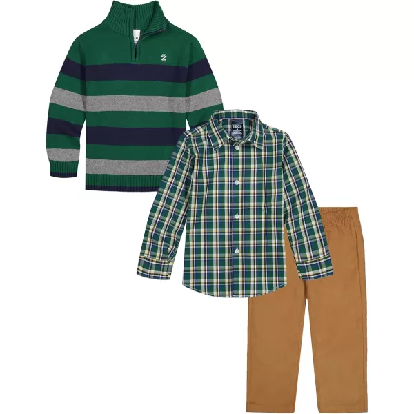 IZOD Boys' 3-piece Sweater, Dress Shirt, and Pants Set