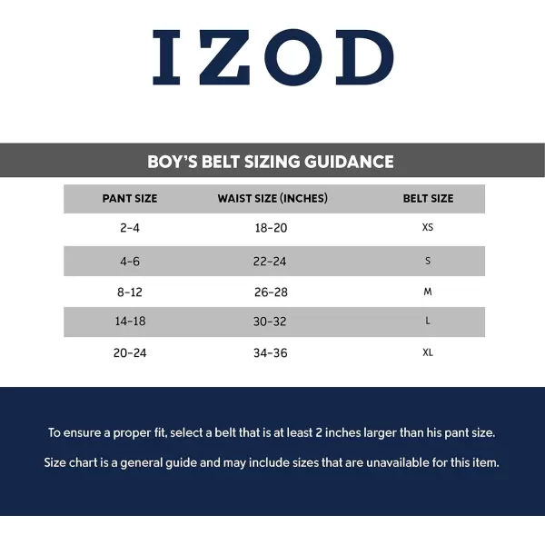 IZOD Boys' Leather Dress Belt