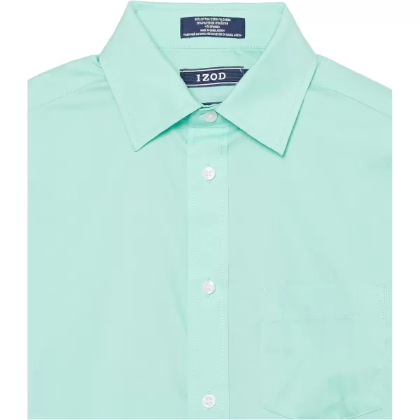 IZOD Boys' Little Long Sleeve Button-Down Collared Dress Shirt with Tie and Chest Pocket