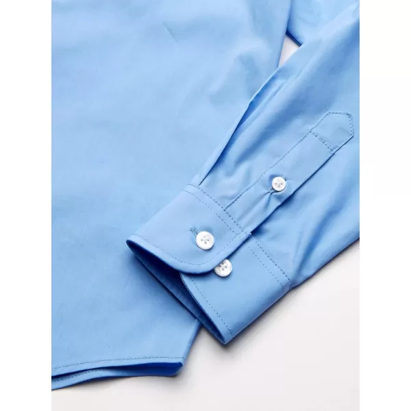 IZOD Boys' Little Long Sleeve Button-Down Collared Dress Shirt with Tie and Chest Pocket