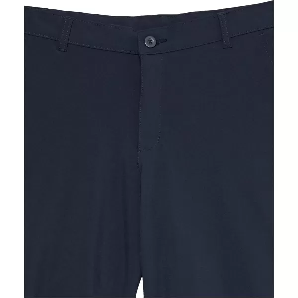 IZOD Boys' School Uniform Flat Front Khaki Shorts, Moisture Wicking Performance Fabric, Wrinkle &amp; Fade Resistant