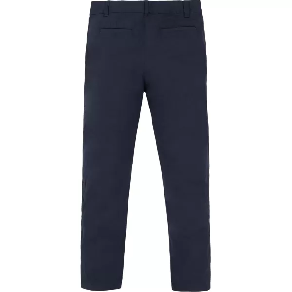 IZOD Girls' School Uniform Adaptive Chino Pants, Adjustable Waistband &amp; Faux Buttons, Velcro Closure