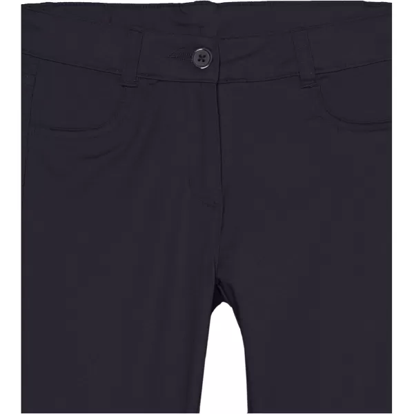 IZOD Girls' School Uniform Adaptive Chino Pants, Adjustable Waistband &amp; Faux Buttons, Velcro Closure