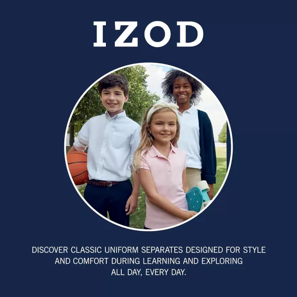 IZOD Junior's Uniform Short Sleeve Interlock Polo