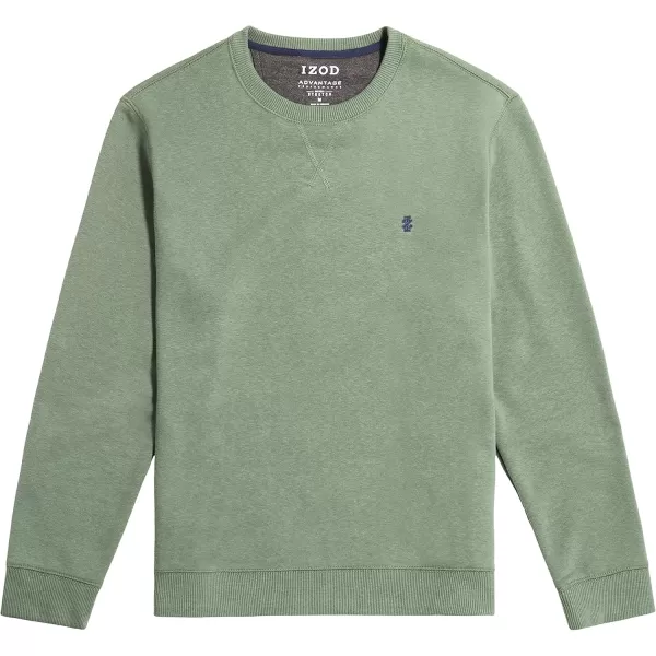 IZOD Men Advantage Performance Crewneck Fleece Pullover Sweatshirt