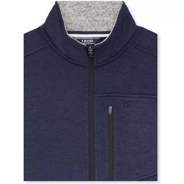 IZOD Men's Advantage Performance Full Zip Sweater Fleece Vest