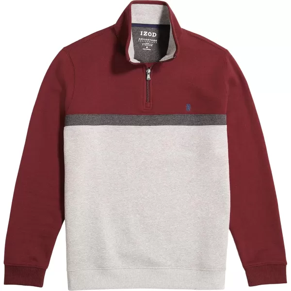 IZOD Men's Advantage Performance Quarter Zip Fleece Pullover Sweatshirt