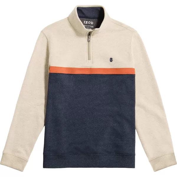 IZOD Men's Advantage Performance Quarter Zip Fleece Pullover Sweatshirt