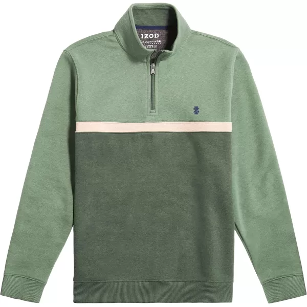 IZOD Men's Advantage Performance Quarter Zip Fleece Pullover Sweatshirt