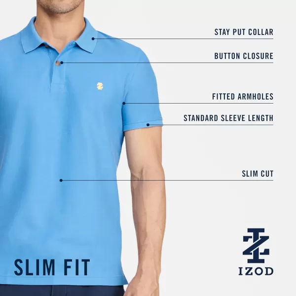 IZOD Men's Advantage Performance Short Sleeve Polo Shirt