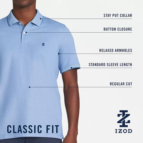 IZOD Men's Advantage Performance Short Sleeve Polo Shirt