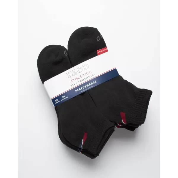 IZOD Men's Athletic Socks - Performance Cushion Quarter Socks )