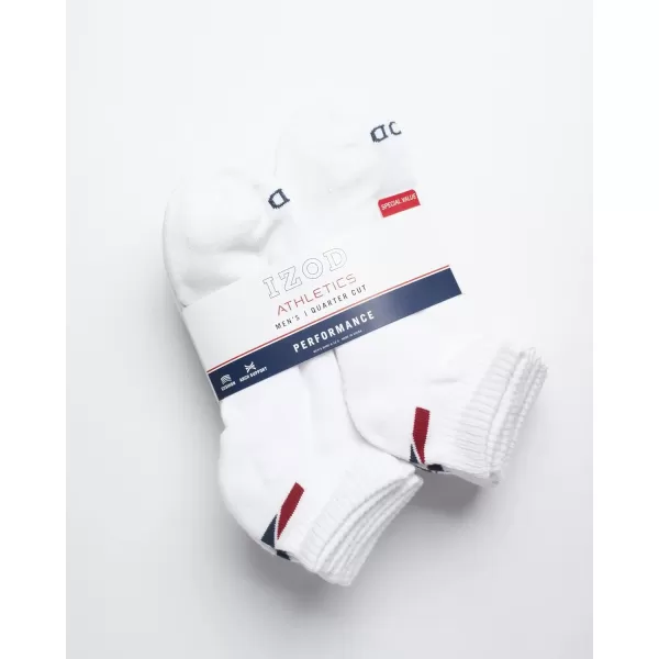 IZOD Men's Athletic Socks - Performance Cushion Quarter Socks )