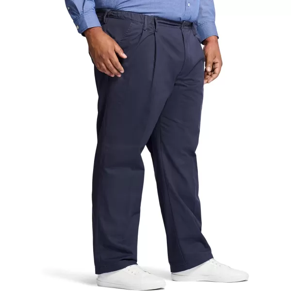 IZOD Men's Big-and-Tall American Chino Double-Pleated Pants