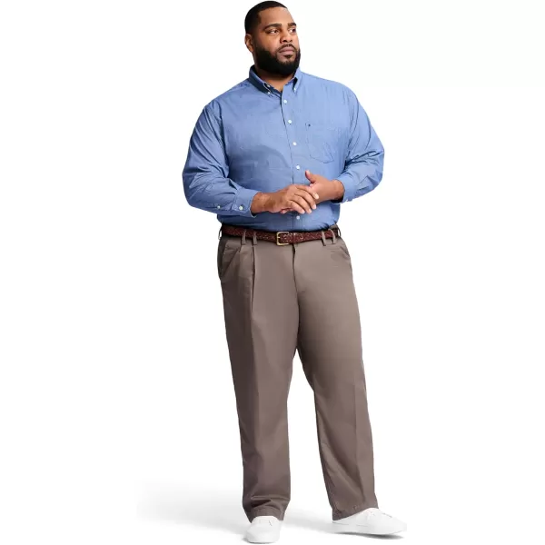 IZOD Men's Big-and-Tall American Chino Double-Pleated Pants