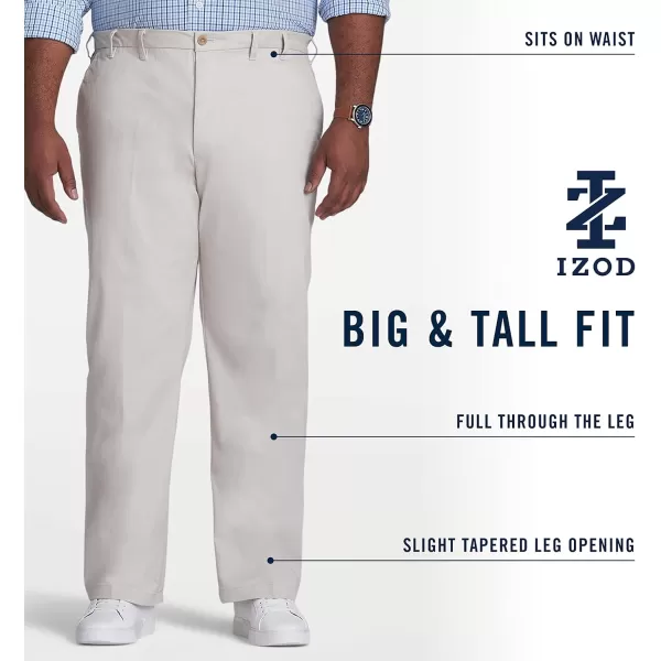 IZOD Men's Big and Tall Performance Stretch Flat Front Pant
