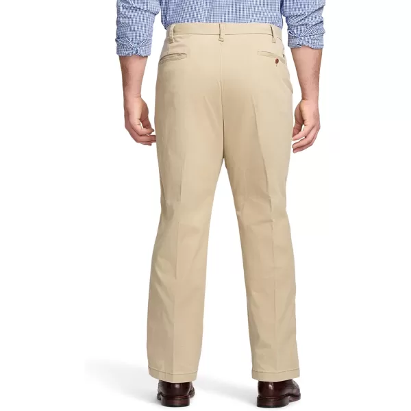 IZOD Men's Big and Tall Performance Stretch Flat Front Pant
