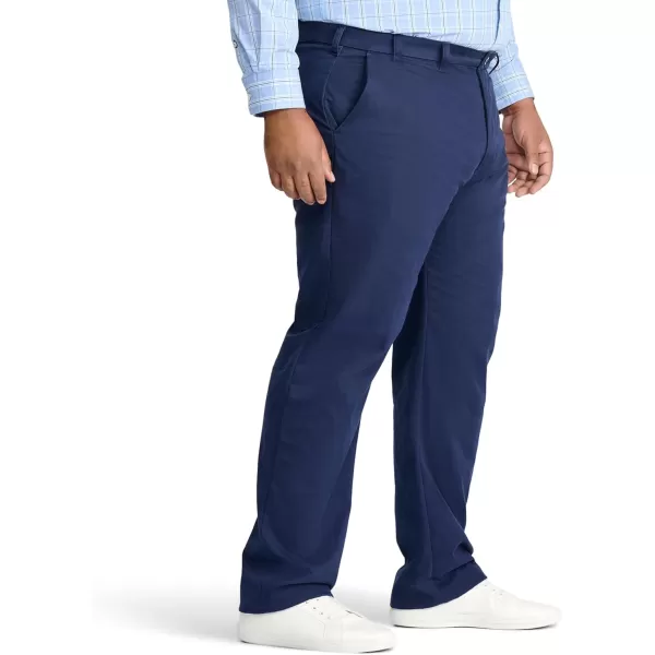 IZOD Men's Big and Tall Performance Stretch Flat Front Pant