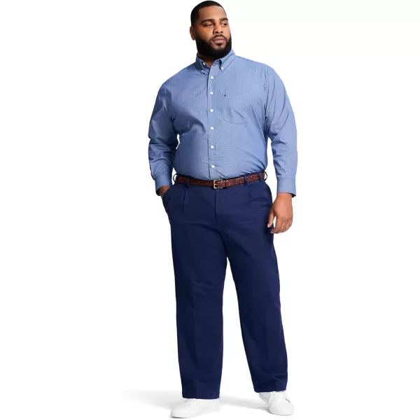 IZOD Men's Big and Tall Performance Stretch Pleated Pant