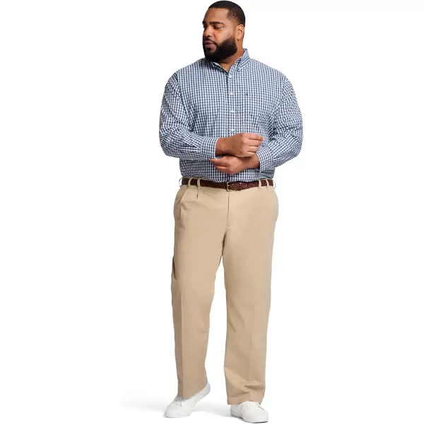 IZOD Men's Big and Tall Performance Stretch Pleated Pant