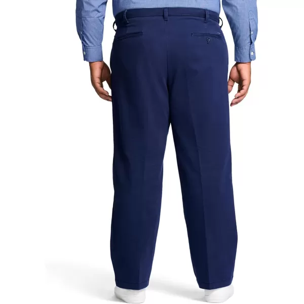 IZOD Men's Big and Tall Performance Stretch Pleated Pant