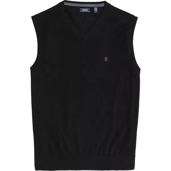 IZOD Men's Big and Tall Premium Essentials Solid V-Neck 12 Gauge Vest Pullover