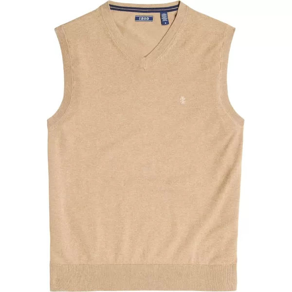IZOD Men's Big and Tall Premium Essentials Solid V-Neck 12 Gauge Vest Pullover