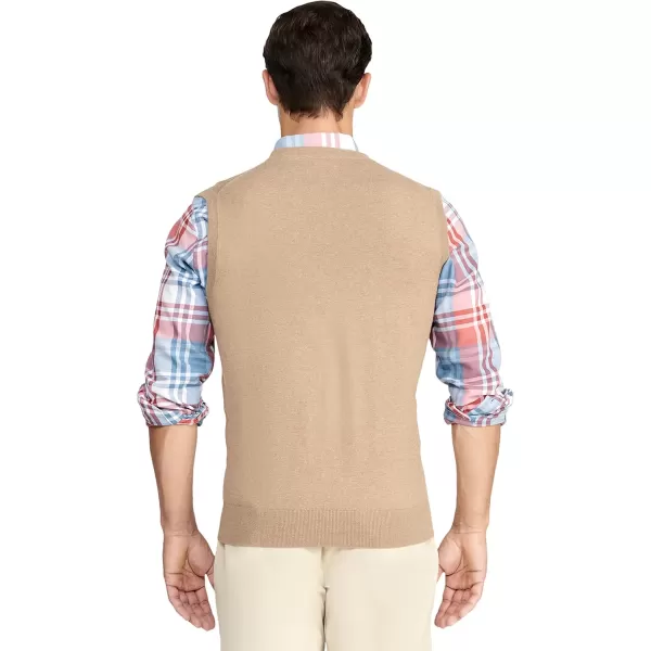 IZOD Men's Big and Tall Premium Essentials Solid V-Neck 12 Gauge Vest Pullover