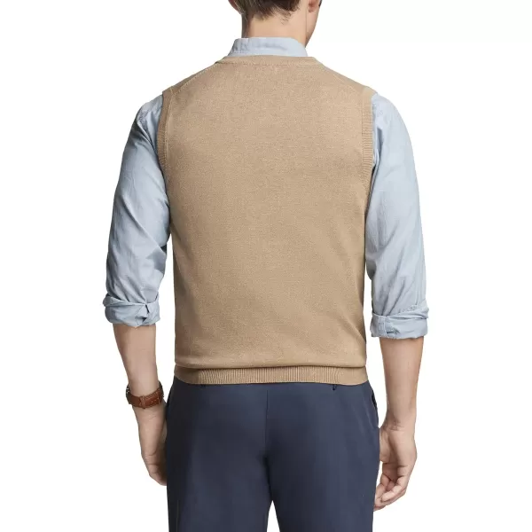 IZOD Men's Big and Tall Premium Essentials Solid V-Neck 12 Gauge Vest Pullover