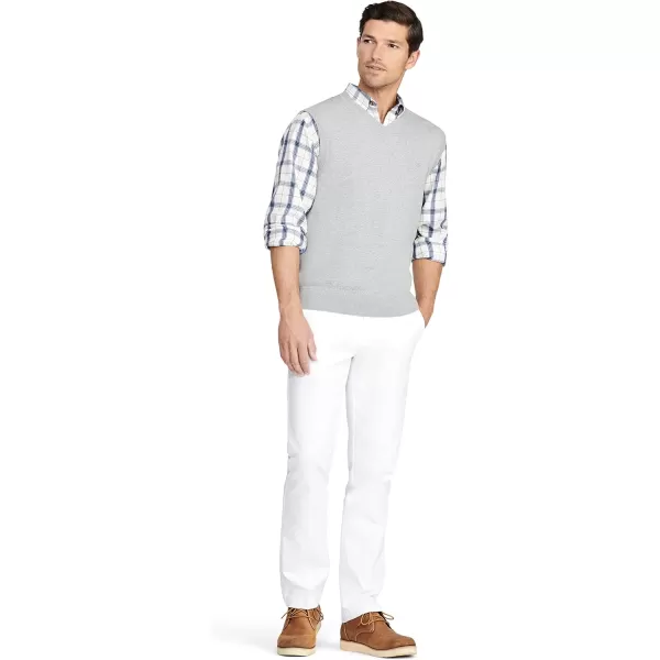 IZOD Men's Big and Tall Premium Essentials Solid V-Neck 12 Gauge Vest Pullover