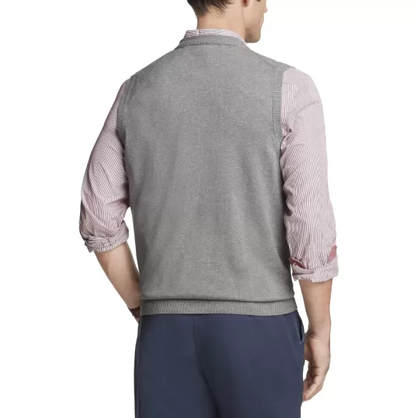 IZOD Men's Big and Tall Premium Essentials Solid V-Neck 12 Gauge Vest Pullover
